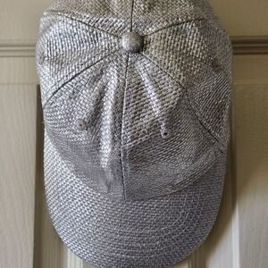 Silver Metallic Cap